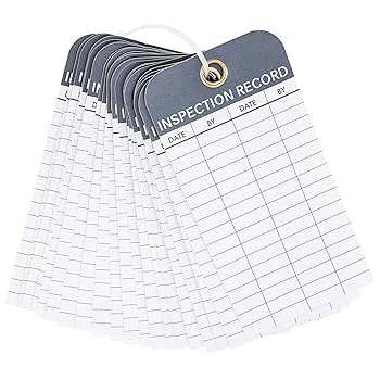 Amazon.com: Juvale Inspection Tags for Equipment - 24-Pack